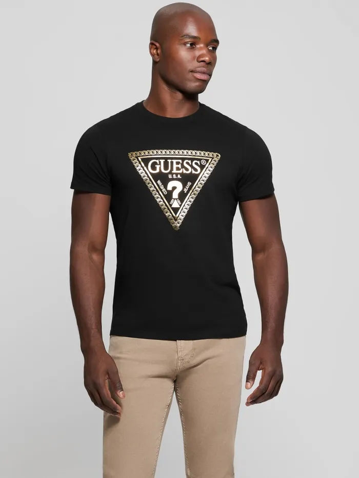 GUESS T Shirts and Tanks Eco Signature Tee Black 8211 Men
