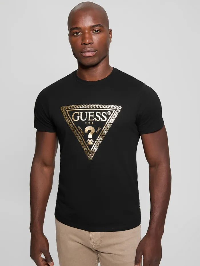 GUESS T Shirts and Tanks Eco Signature Tee Black 8211 Men