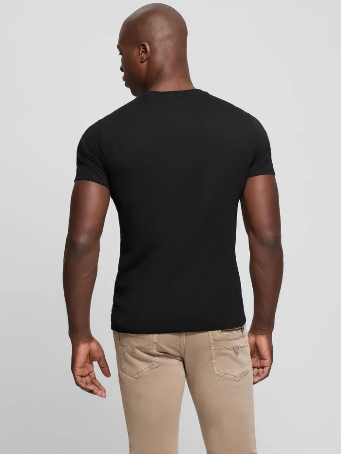 GUESS T Shirts and Tanks Eco Signature Tee Black 8211 Men