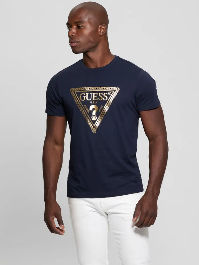 GUESS T Shirts and Tanks Eco Signature Tee Black 8211 Men