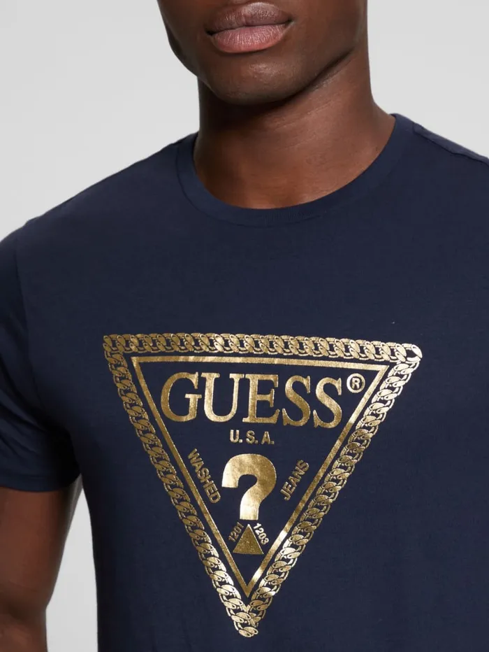 GUESS T Shirts and Tanks Eco Signature Tee Black 8211 Men