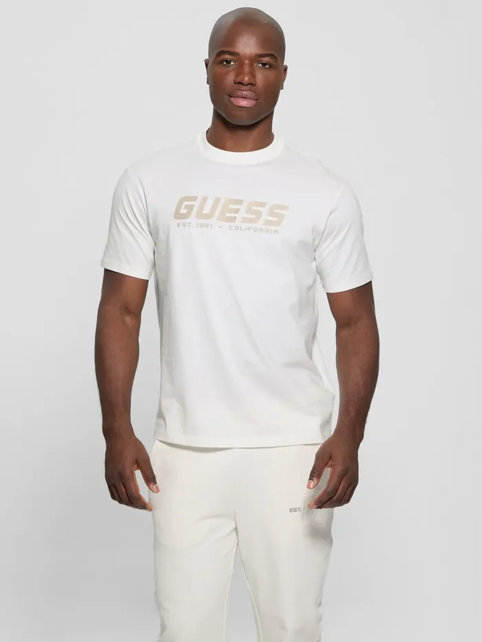 GUESS T Shirts and Tanks Eco Suron Tee White 8211 Men