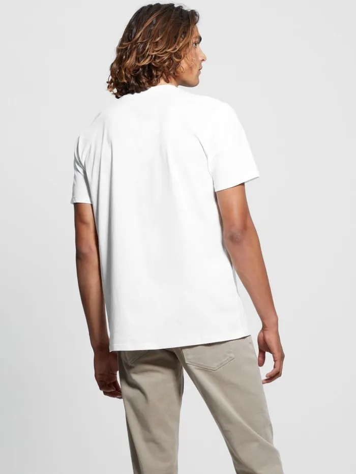 GUESS T Shirts and Tanks Eco Tiger Label Tee White 8211 Men
