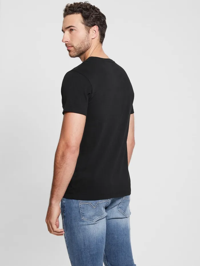 GUESS T Shirts and Tanks Eco Triangle Classic Tee White 8211 Men