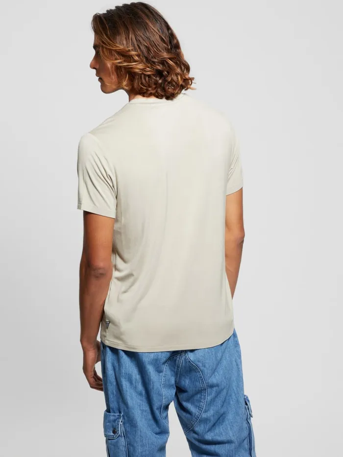 GUESS T Shirts and Tanks Heavy Jersey VNeck Tee White 8211 Men