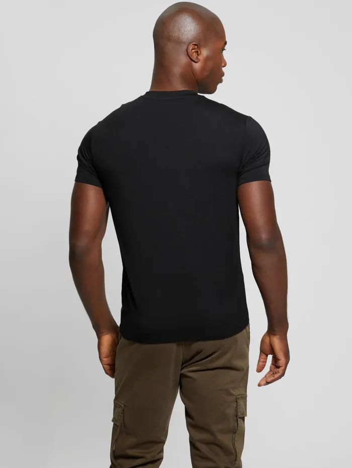 GUESS T Shirts and Tanks Heavy Jersey VNeck Tee White 8211 Men