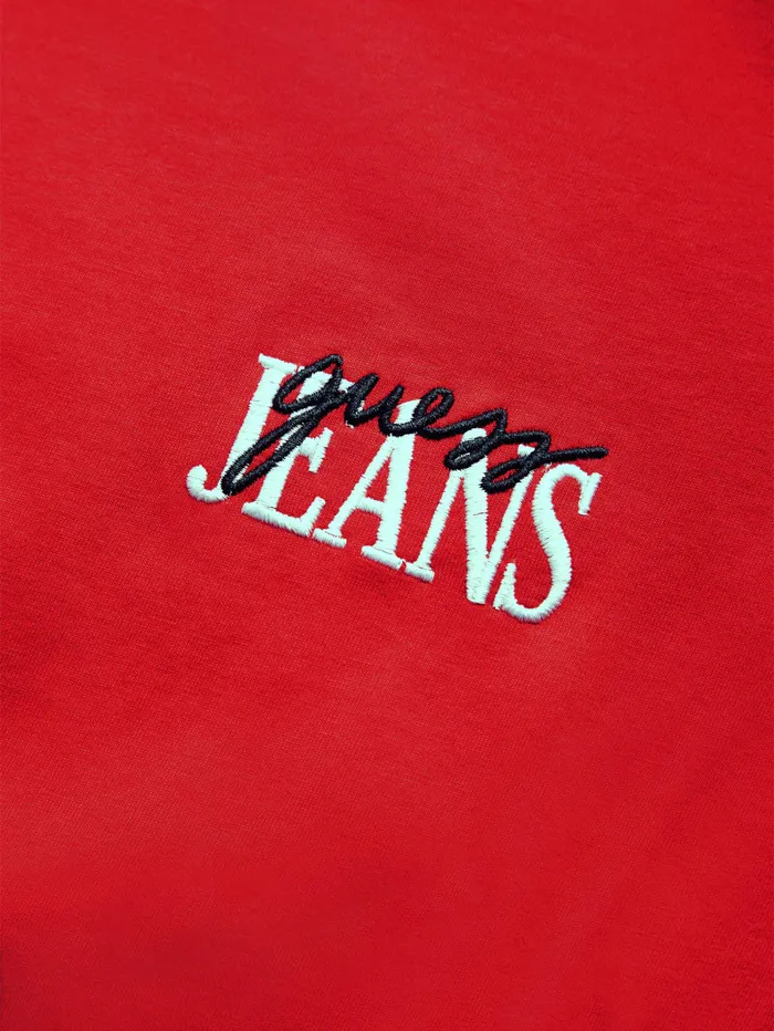 GUESS T Shirts and Tanks Mixed Chest Logo Tee Black 8211 Men
