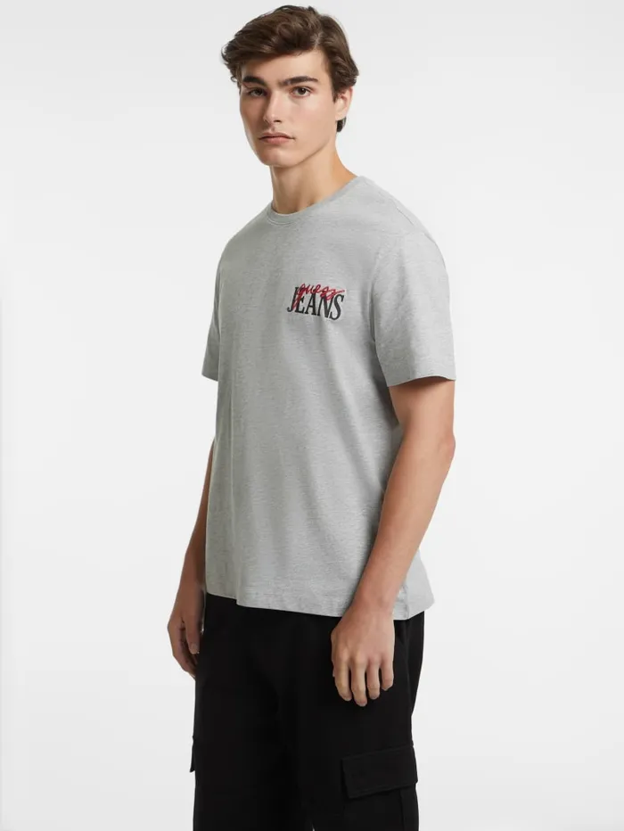 GUESS T Shirts and Tanks Mixed Chest Logo Tee Black 8211 Men