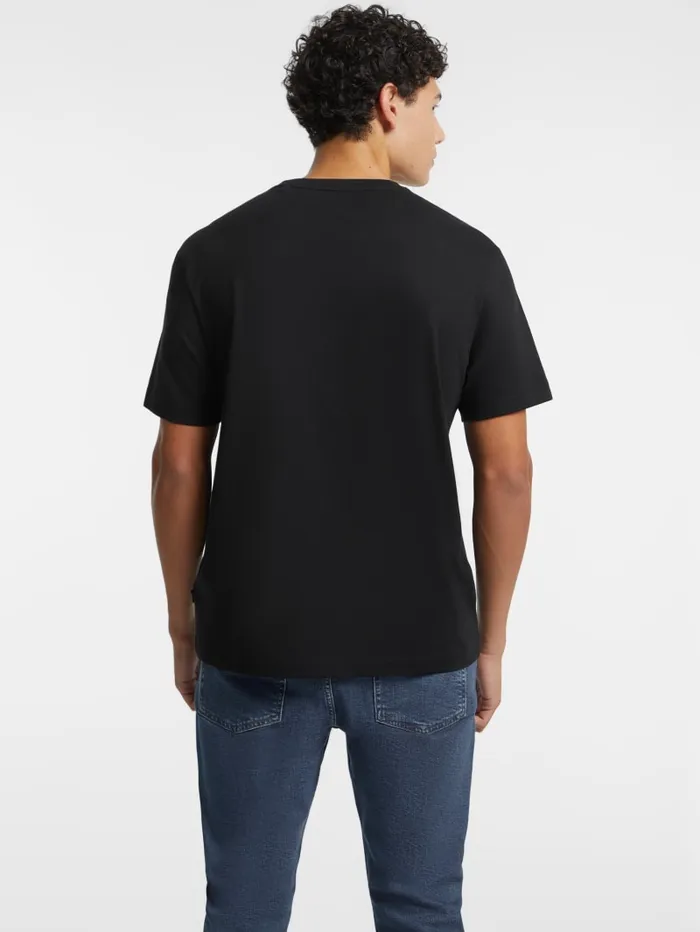 GUESS T Shirts and Tanks Mixed Chest Logo Tee Black 8211 Men