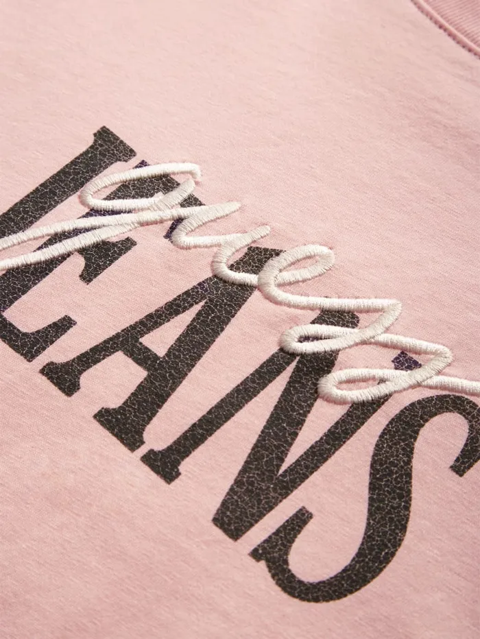 GUESS T Shirts and Tanks Mixed Logo Tee Pink 8211 Men