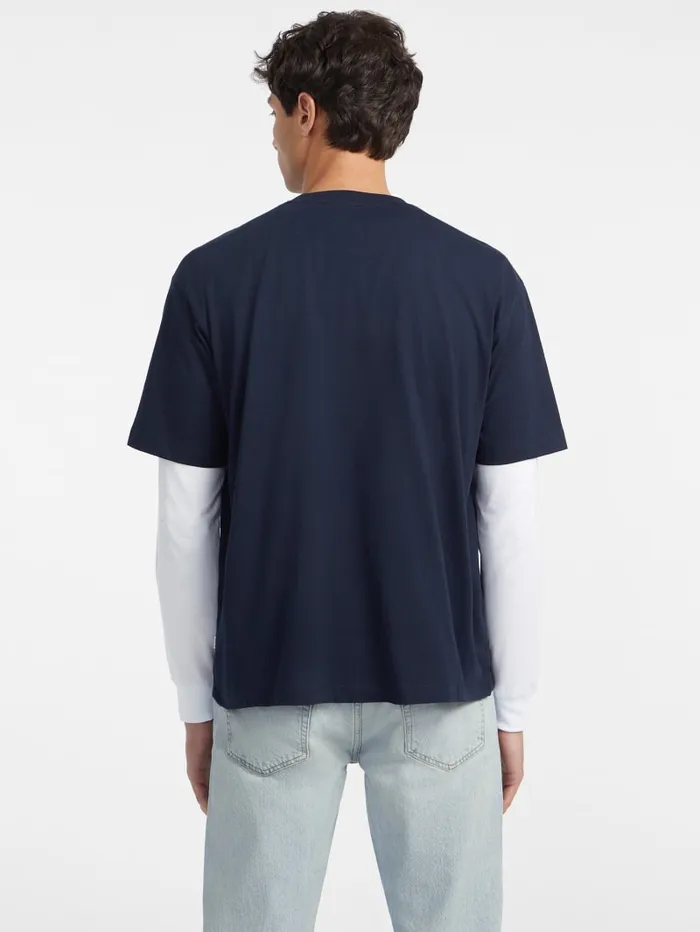 GUESS T Shirts and Tanks Mixed Logo Tee Pink 8211 Men