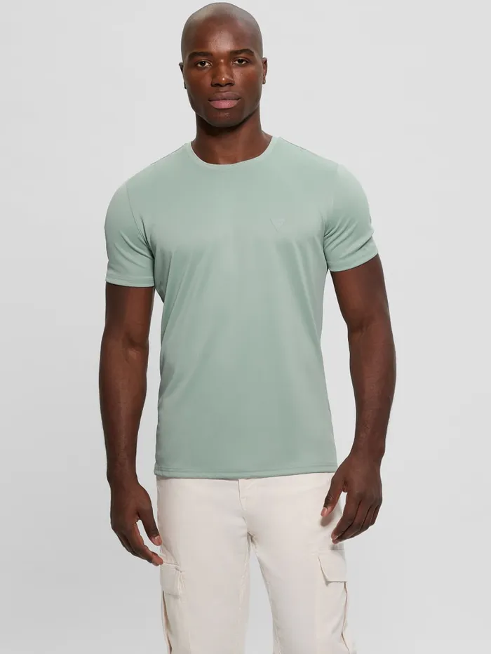 GUESS T Shirts and Tanks Signature Crewneck Tee Black 8211 Men