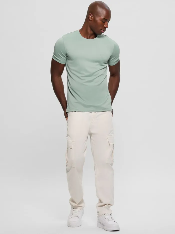 GUESS T Shirts and Tanks Signature Crewneck Tee Black 8211 Men