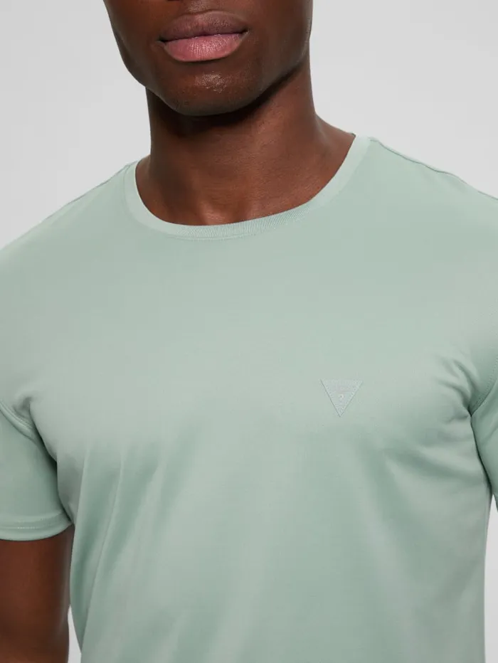 GUESS T Shirts and Tanks Signature Crewneck Tee Black 8211 Men