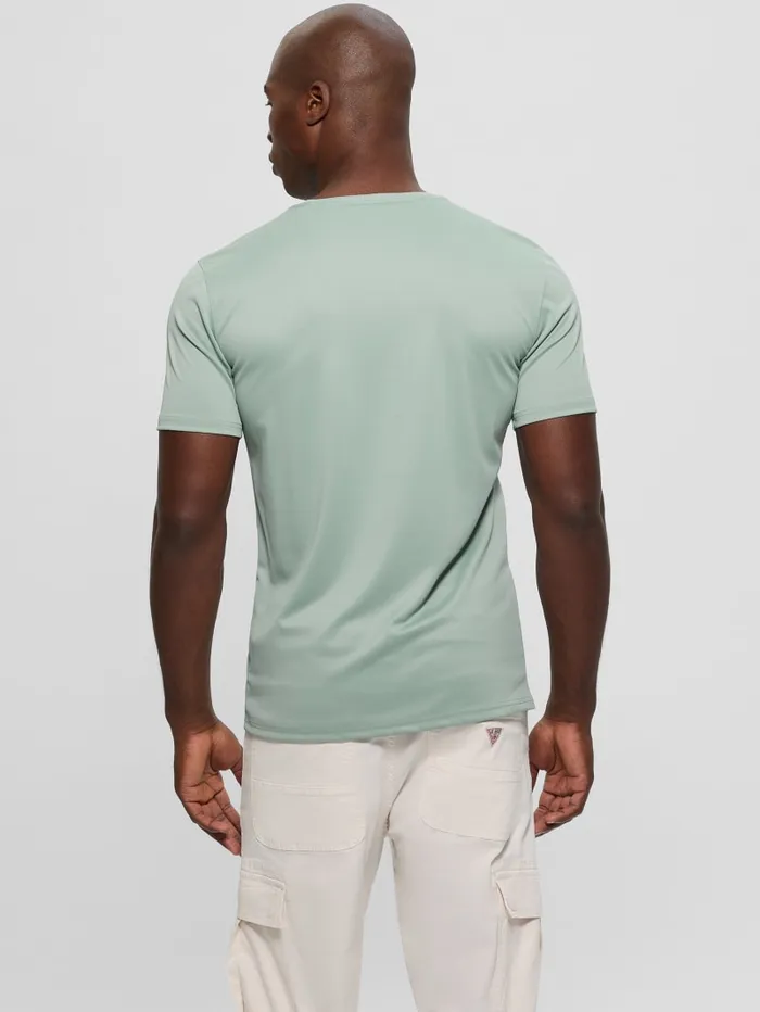 GUESS T Shirts and Tanks Signature Crewneck Tee Black 8211 Men