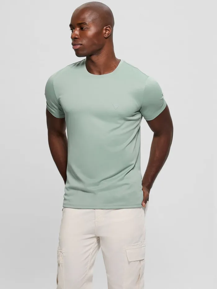GUESS T Shirts and Tanks Signature Crewneck Tee Black 8211 Men