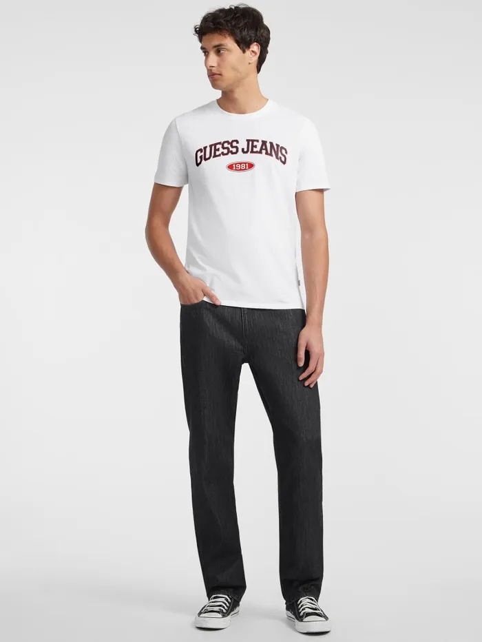 GUESS T Shirts and Tanks Slim 1981 Tee Blue 8211 Men
