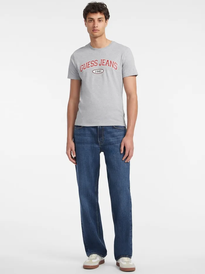 GUESS T Shirts and Tanks Slim 1981 Tee Blue 8211 Men