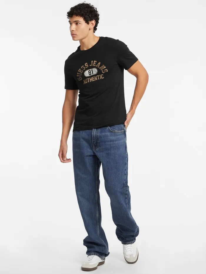 GUESS T Shirts and Tanks Slim Authentic Logo Tee White 8211 Men