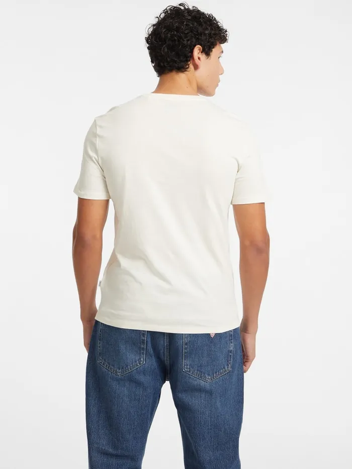 GUESS T Shirts and Tanks Slim Authentic Logo Tee White 8211 Men