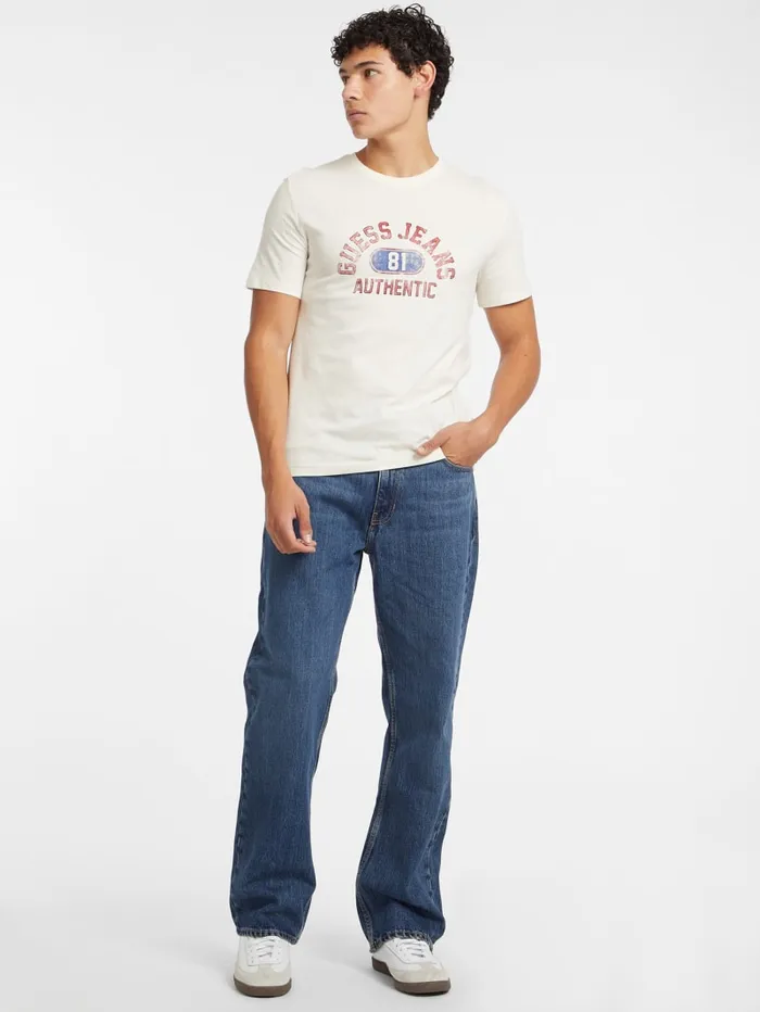 GUESS T Shirts and Tanks Slim Authentic Logo Tee White 8211 Men