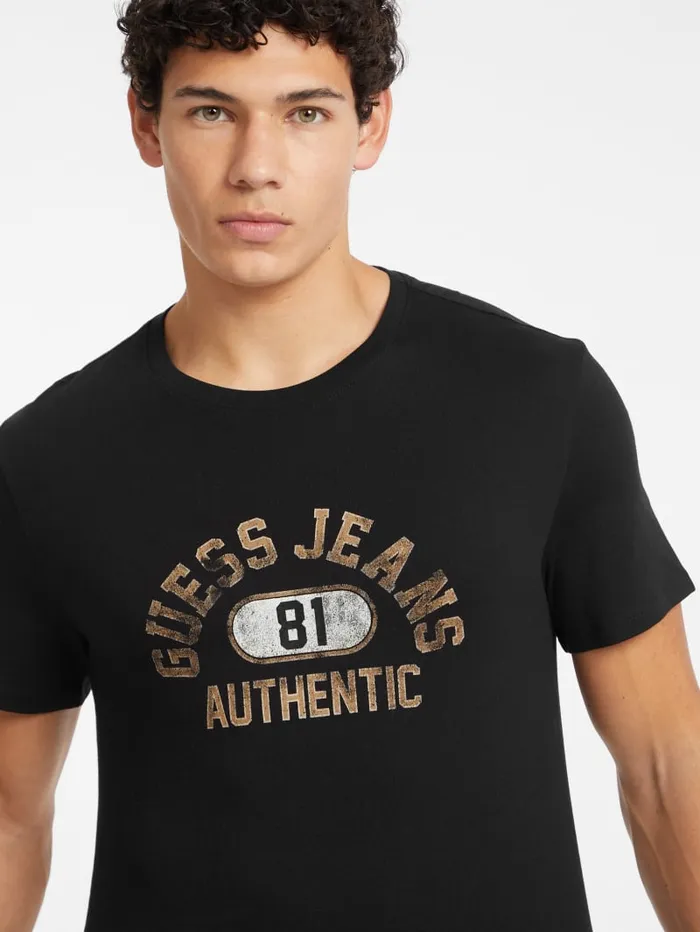 GUESS T Shirts and Tanks Slim Authentic Logo Tee White 8211 Men