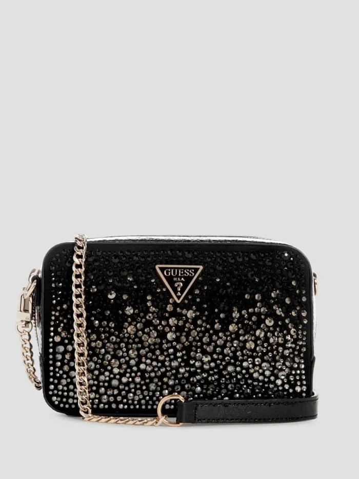 GUESS The It Bag Lua Rhinestone Mini Crossbody Black 8211 Unisex