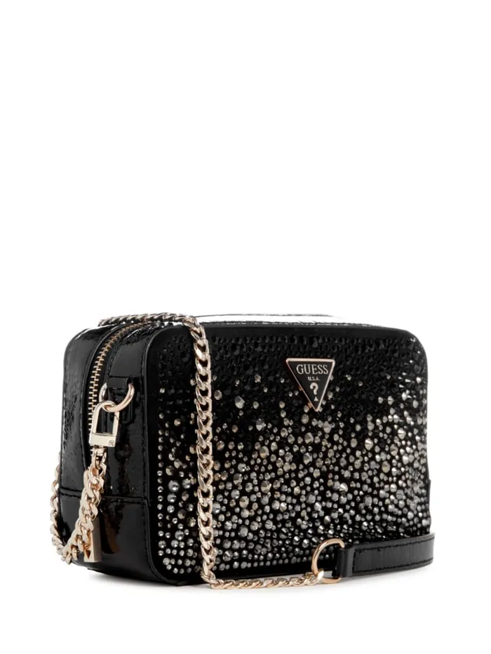 GUESS The It Bag Lua Rhinestone Mini Crossbody Black 8211 Unisex