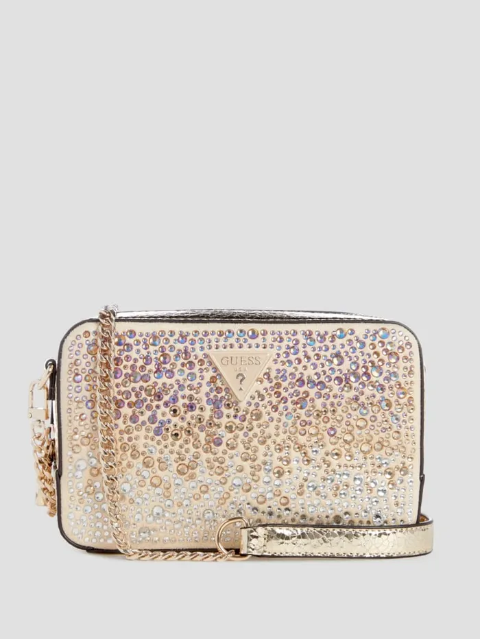GUESS The It Bag Lua Rhinestone Mini Crossbody Black 8211 Unisex