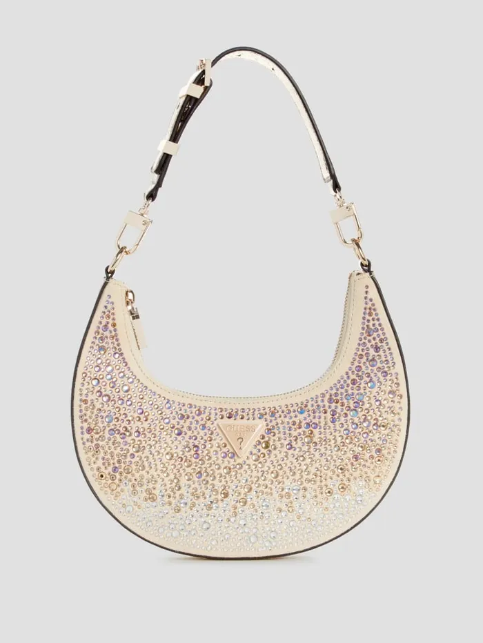 GUESS The It Bag Lua Rhinestone Shoulder Bag Gold 8211 Unisex