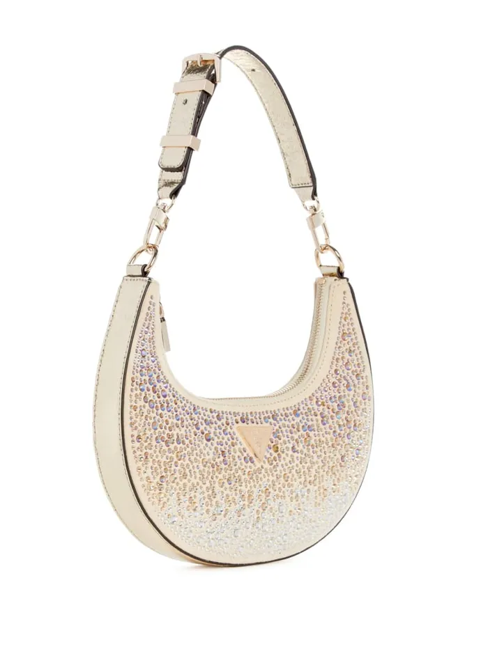 GUESS The It Bag Lua Rhinestone Shoulder Bag Gold 8211 Unisex