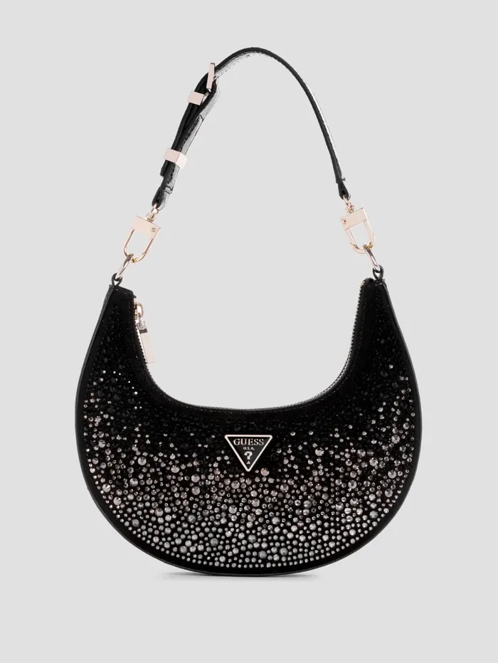 GUESS The It Bag Lua Rhinestone Shoulder Bag Gold 8211 Unisex