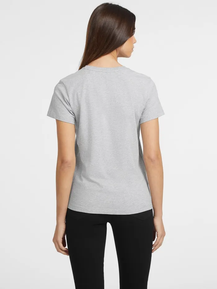 GUESS Tops Classic Mini Triangle Tee Gray 8211 Women