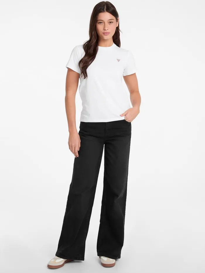 GUESS Tops Classic Mini Triangle Tee Gray 8211 Women