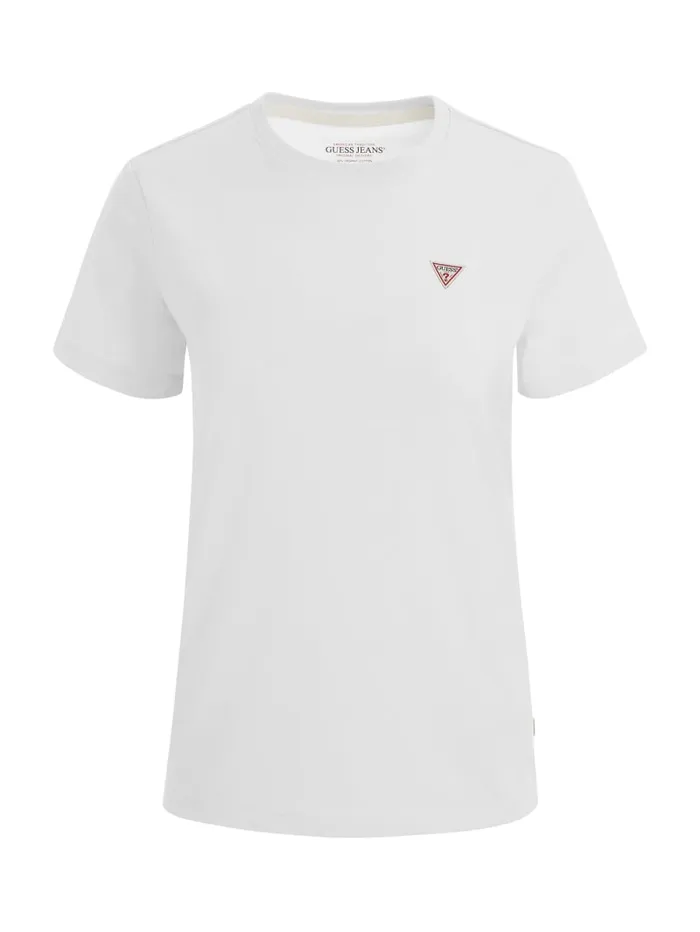 GUESS Tops Classic Mini Triangle Tee Gray 8211 Women