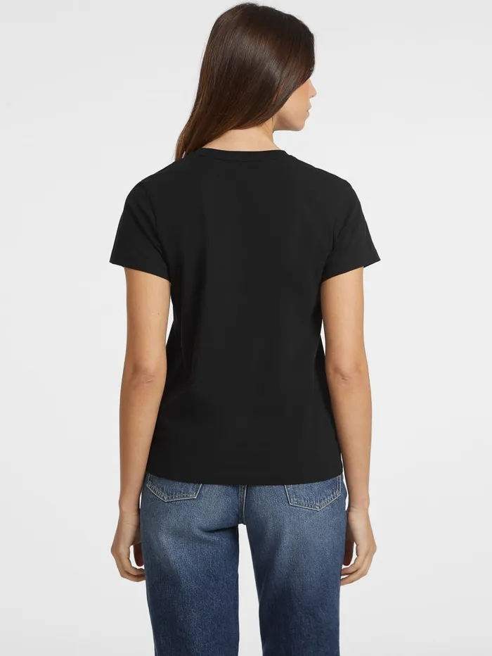 GUESS Tops Classic Mini Triangle Tee Gray 8211 Women