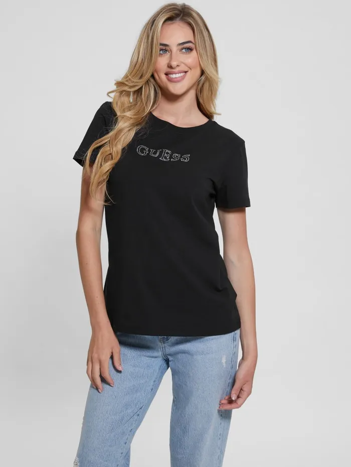 GUESS Tops Eco Briana Rhinestone Tee Pink 8211 Women