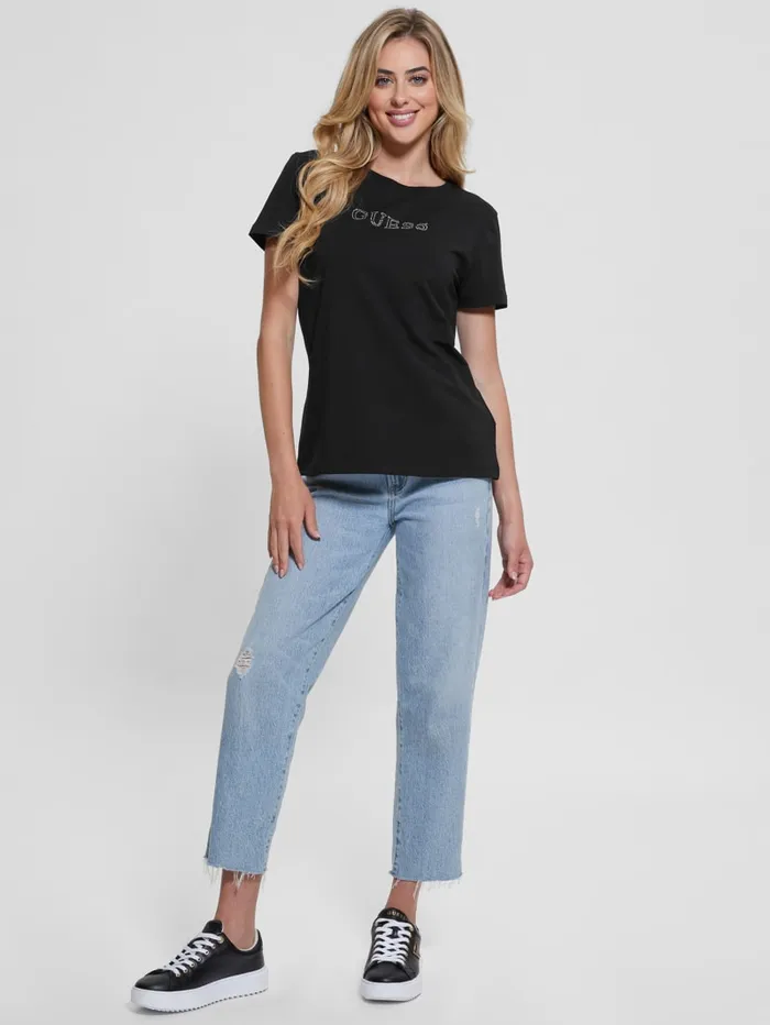 GUESS Tops Eco Briana Rhinestone Tee Pink 8211 Women