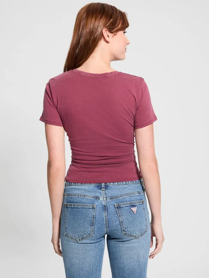GUESS Tops Eco Daisy LaceUp Tee Red 8211 Women