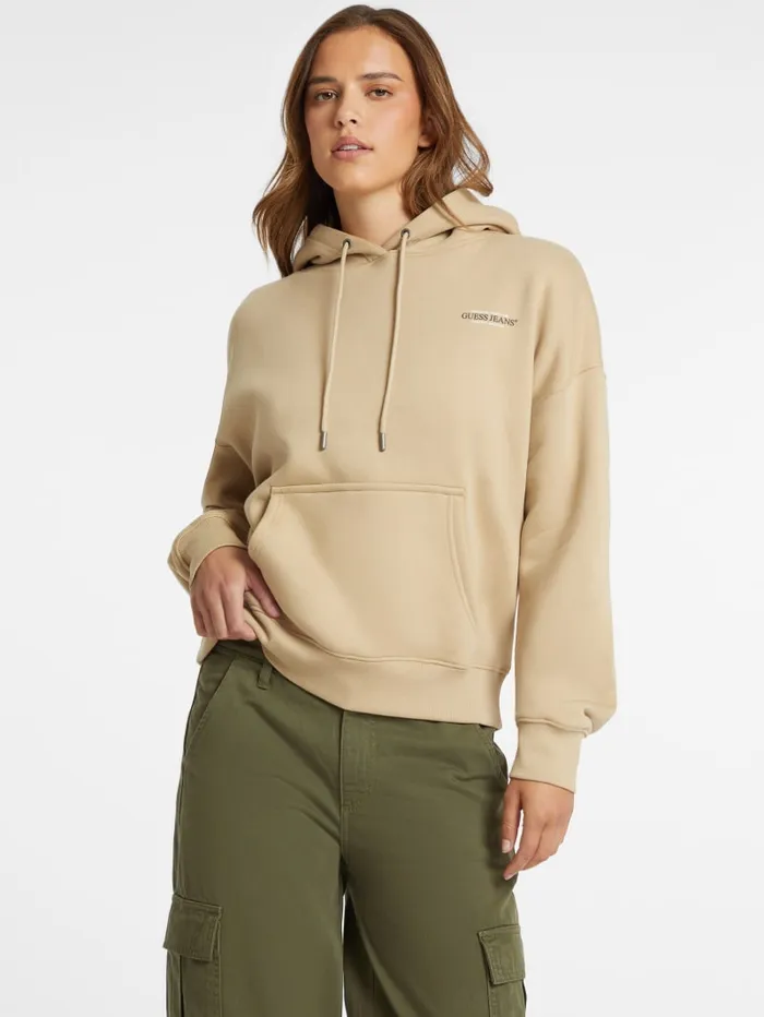 GUESS Tops Eco Hooded American Sweater Beige 8211 Women