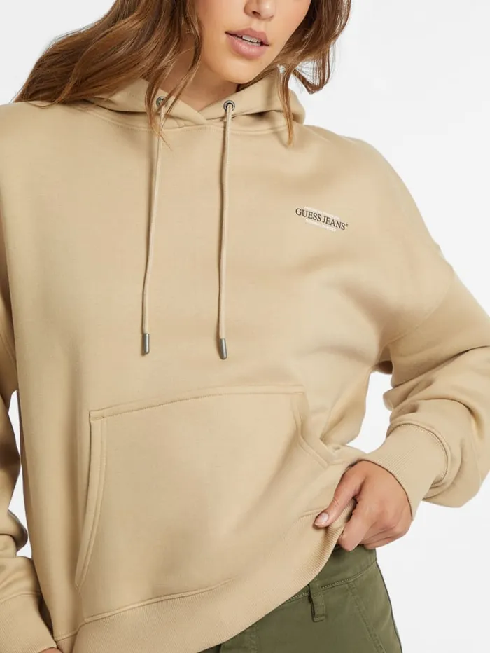 GUESS Tops Eco Hooded American Sweater Beige 8211 Women