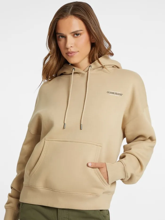 GUESS Tops Eco Hooded American Sweater Beige 8211 Women
