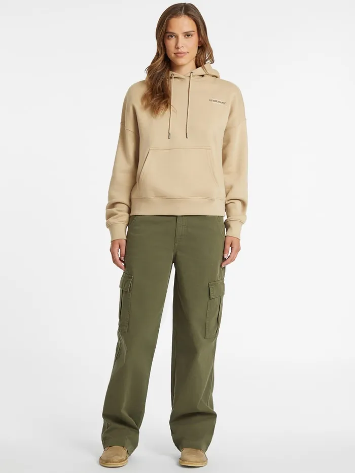 GUESS Tops Eco Hooded American Sweater Beige 8211 Women