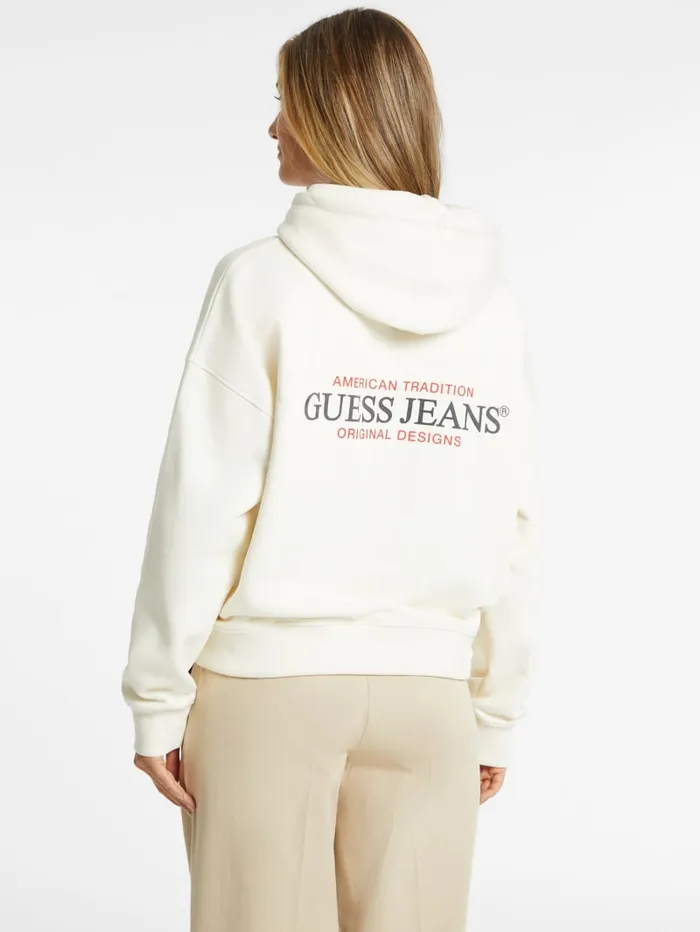 GUESS Tops Eco Hooded American Sweater Beige 8211 Women