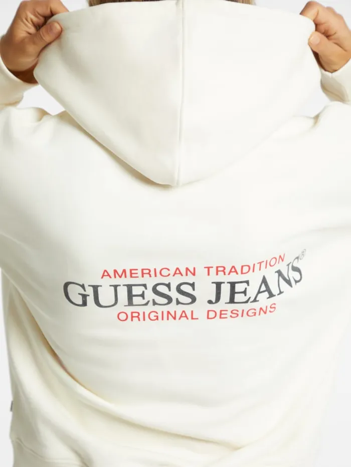 GUESS Tops Eco Hooded American Sweater Beige 8211 Women