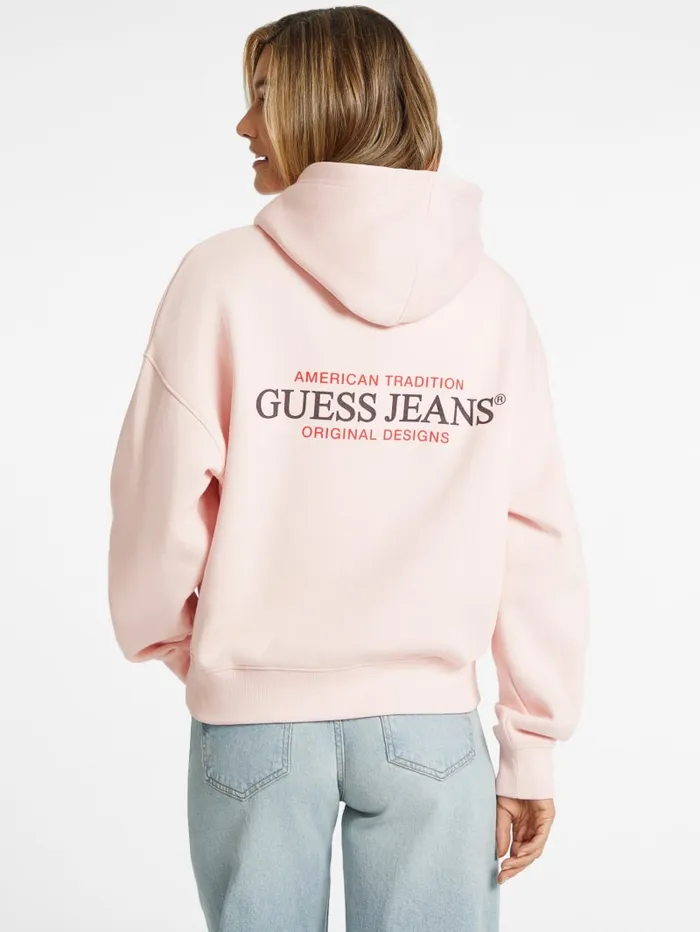 GUESS Tops Eco Hooded American Sweater Beige 8211 Women