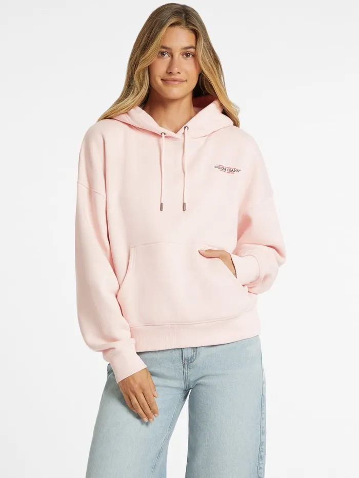 GUESS Tops Eco Hooded American Sweater Beige 8211 Women