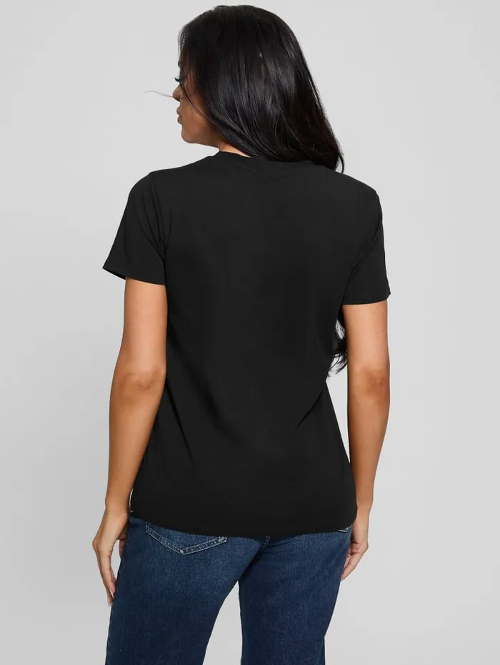 GUESS Tops Eco Lace Logo Easy Tee White 8211 Women
