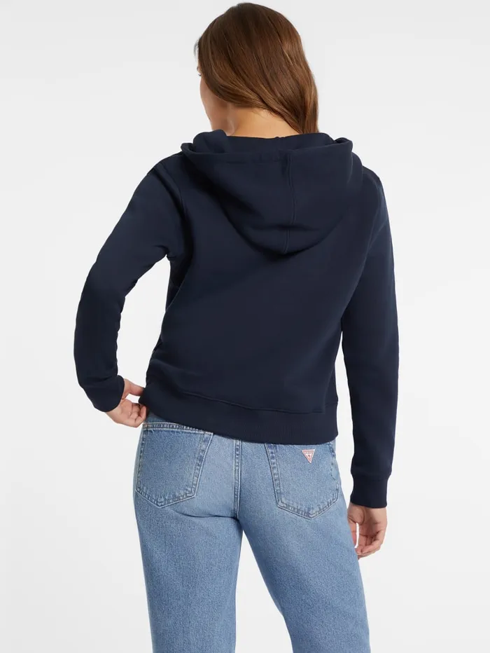 GUESS Tops Mini Patch ZipUp Sweatshirt Gray 8211 Women