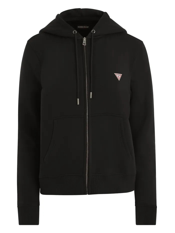 GUESS Tops Mini Patch ZipUp Sweatshirt Gray 8211 Women